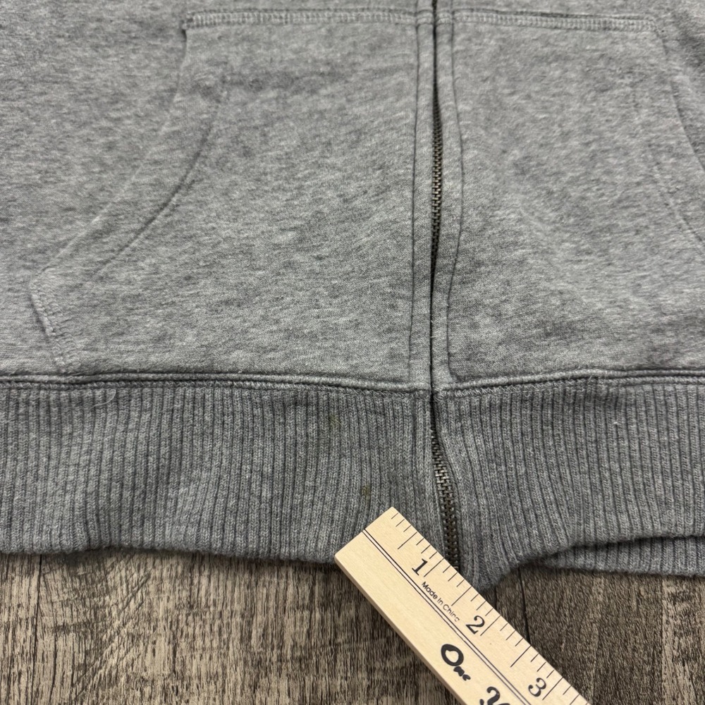 Y2K Aeropostale Grunge Faux Fur Thermal Lined Zip Up Hoodie Sz L - Picture 6 of 12
